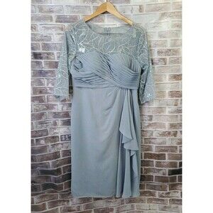 JJ House Dress Size 8 Ďusty Blue Wedding Special Occasion Evening Reception